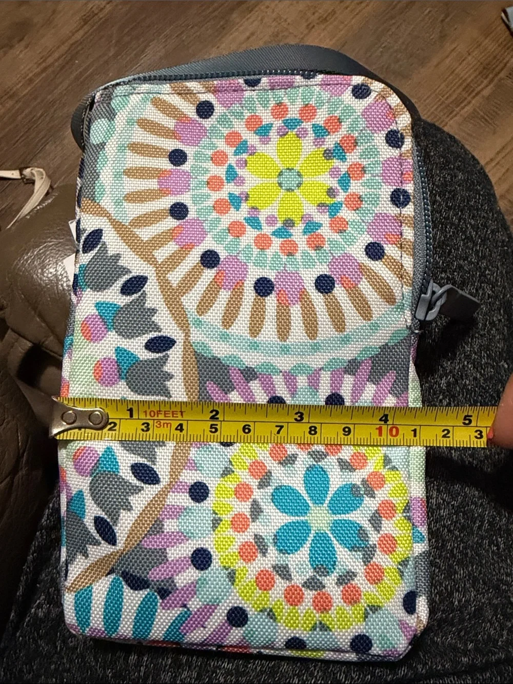 Vera Bradley Multicolor Geometric Floral Crossbody Phone Bag